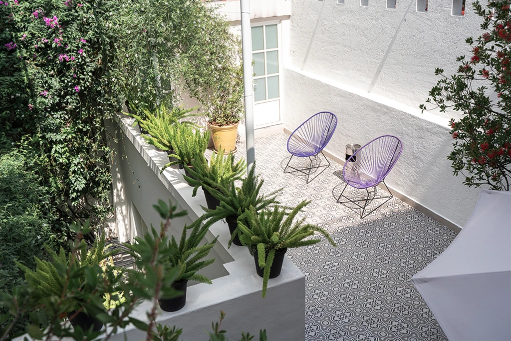Inner terrace at Casa Goliana